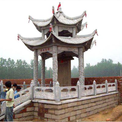 小区摆放仿古古建石凉亭长廊 花架