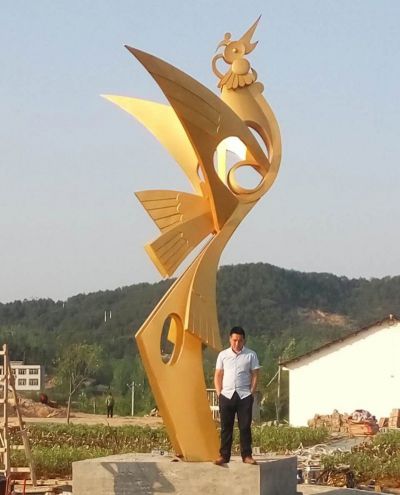 景区户外不锈钢喷金烤漆凤凰博鱼网页版