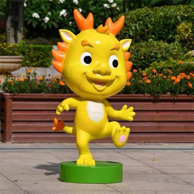 户外广场玻璃钢卡通小龙人博鱼网页版