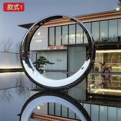 酒店会所不锈钢镜面圆环博鱼网页版