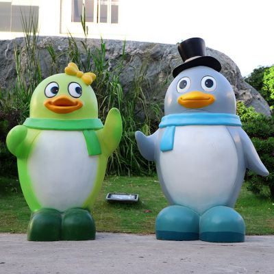 商场玻璃钢卡通企鹅博鱼网页版