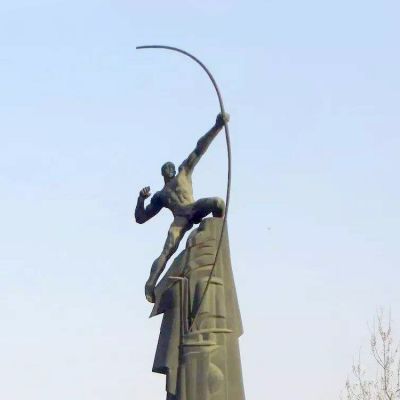 园林景观后羿射日玻璃钢仿铜博鱼网页版
