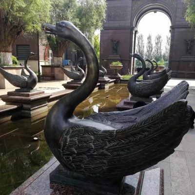 玻璃钢户外别墅铜铸水池天鹅博鱼网页版