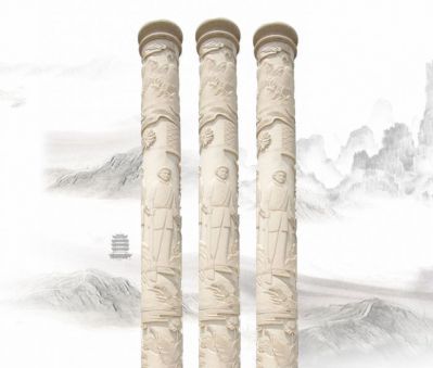广场人物景观汉白玉石柱博鱼网页版