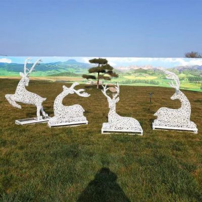 售楼部不锈钢创意镂空喷漆鹿博鱼网页版