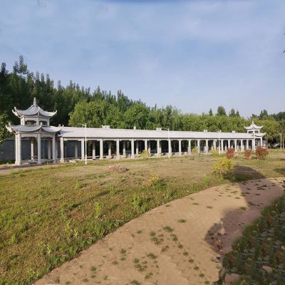 公园摆放大型青石中式长廊休闲凉亭博鱼网页版
