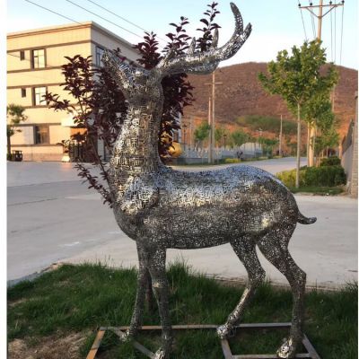 园林广场绿地摆放不锈钢动物景观博鱼网页版