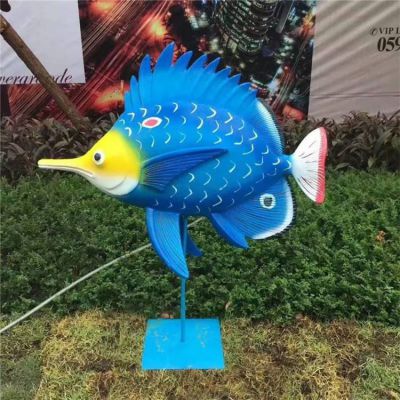 楼盘小区景观装饰玻璃钢彩绘海洋生物博鱼网页版