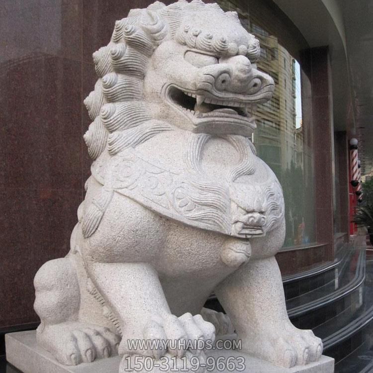 酒店别墅小区门口大型砂石大理石石雕狮子博鱼网页版