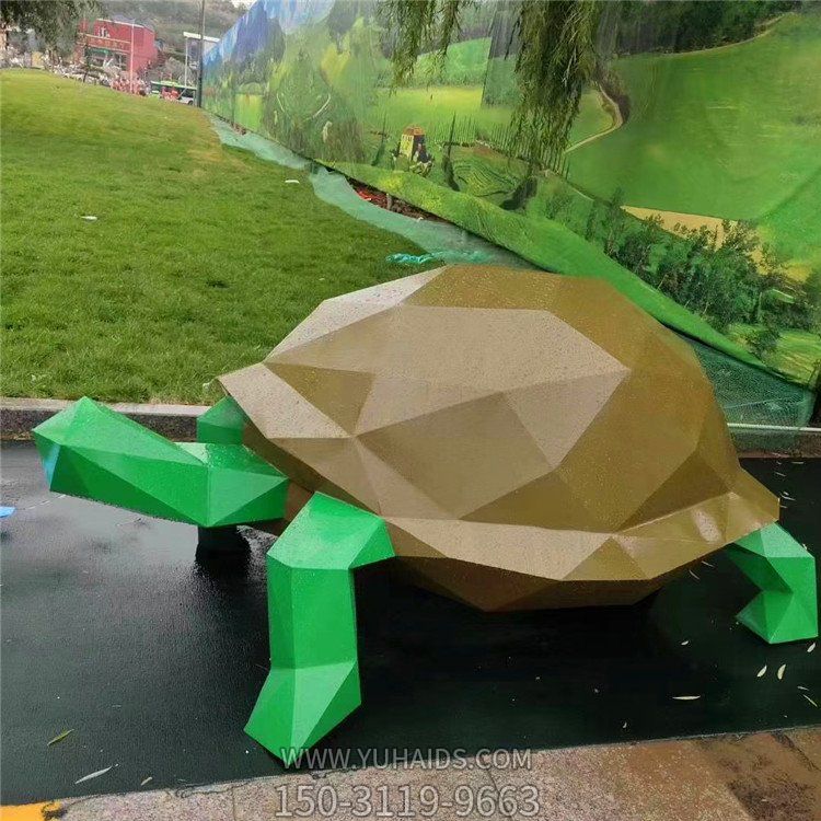 庭院绿地玻璃钢几何仿真动物博鱼网页版雕