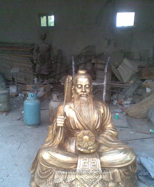 寺庙铜雕供奉太上老君博鱼网页版