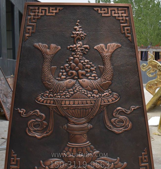 双鱼铜浮雕装饰画博鱼网页版