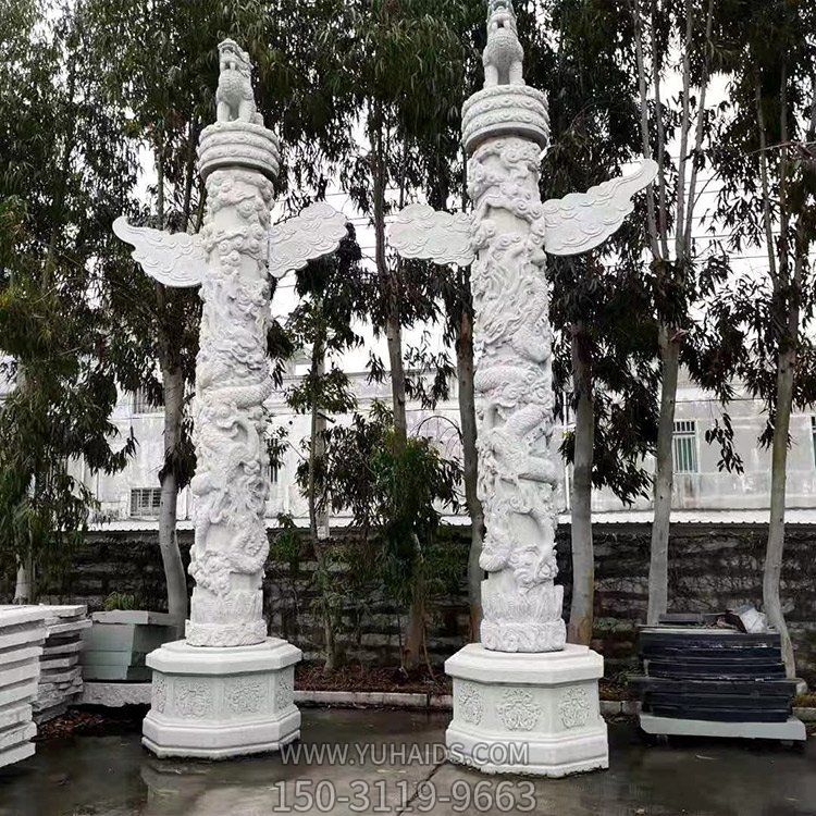 汉白玉石雕华表柱子博鱼网页版