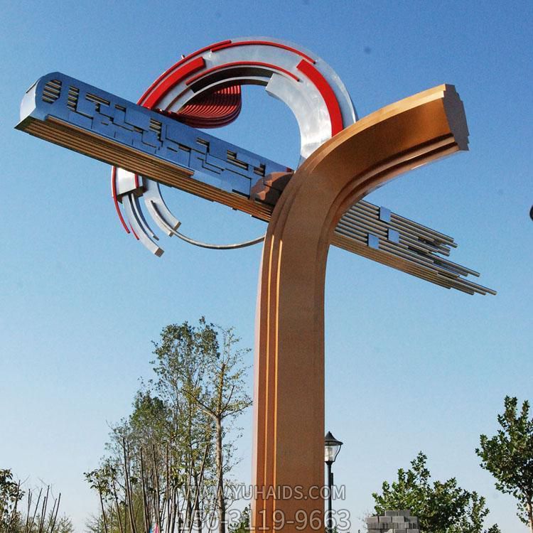 户外大型不锈钢抽象园林景观博鱼网页版