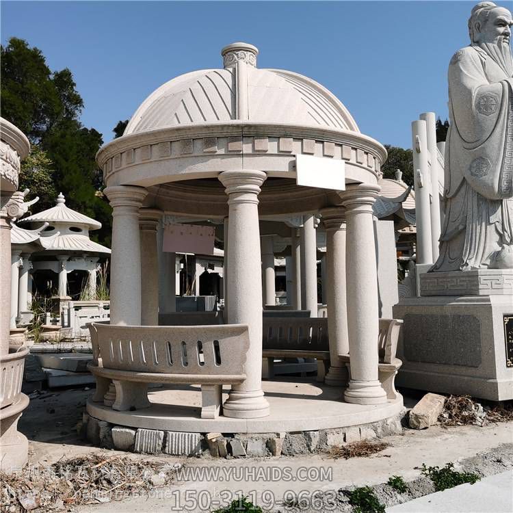 别墅园林摆放大理石欧式石雕凉亭博鱼网页版