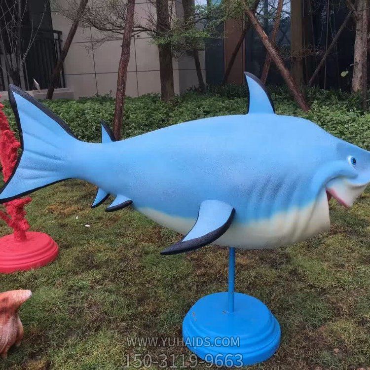 海洋馆玻璃钢卡通海豚海洋生物博鱼网页版模型