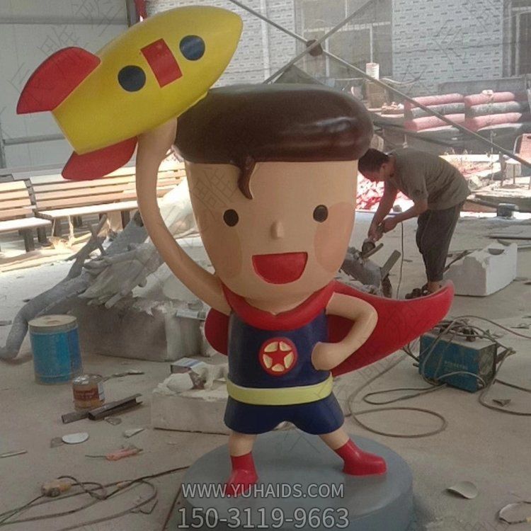 玻璃钢彩绘户外园林景观卡通人物博鱼网页版