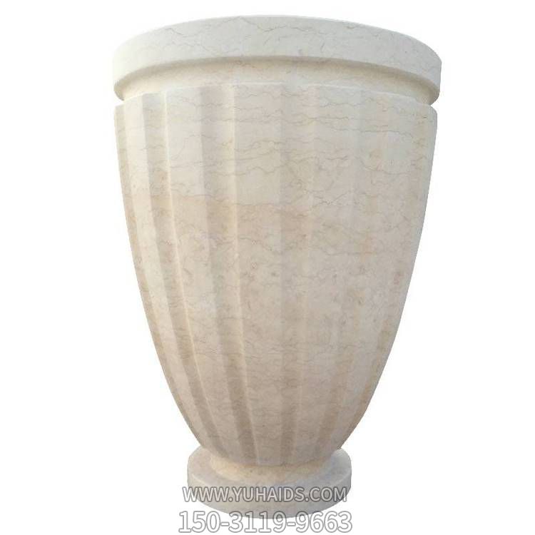 大理石简约花盆小区户外花钵摆件博鱼网页版