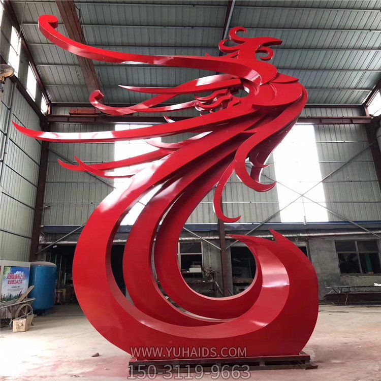 不锈钢喷漆抽象凤凰园林景观博鱼网页版