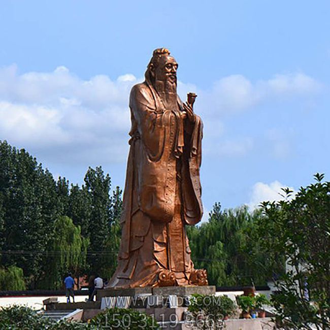 景区园林大型至圣先师孔子孔圣人景观铜雕像 景区园林大型至圣先师孔子孔圣人景观铜雕像