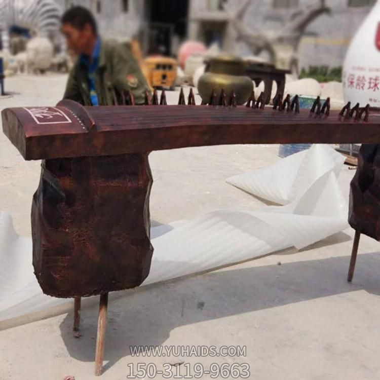 玻璃钢古筝古代乐器室外公园绿地博鱼网页版