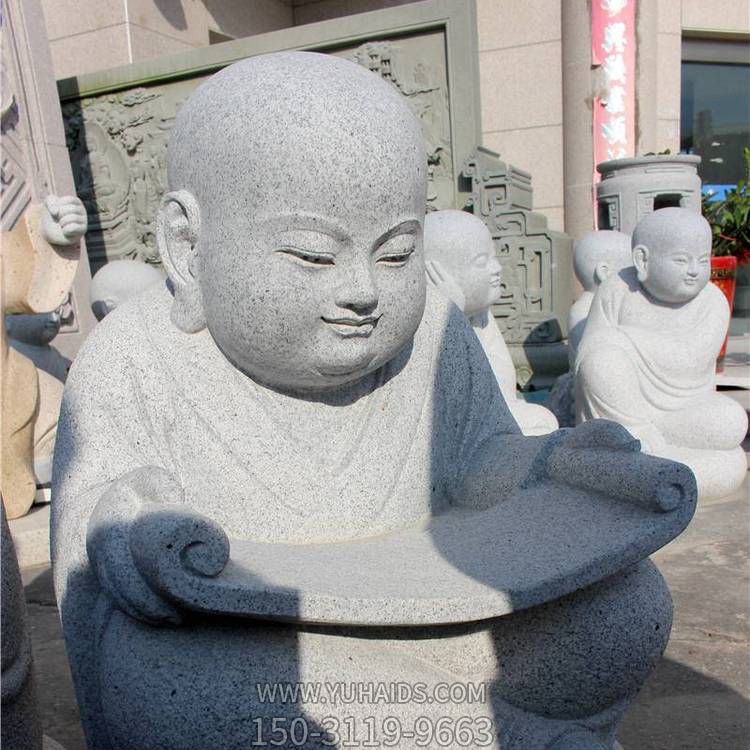 青石砂石石雕小沙弥博鱼网页版摆件