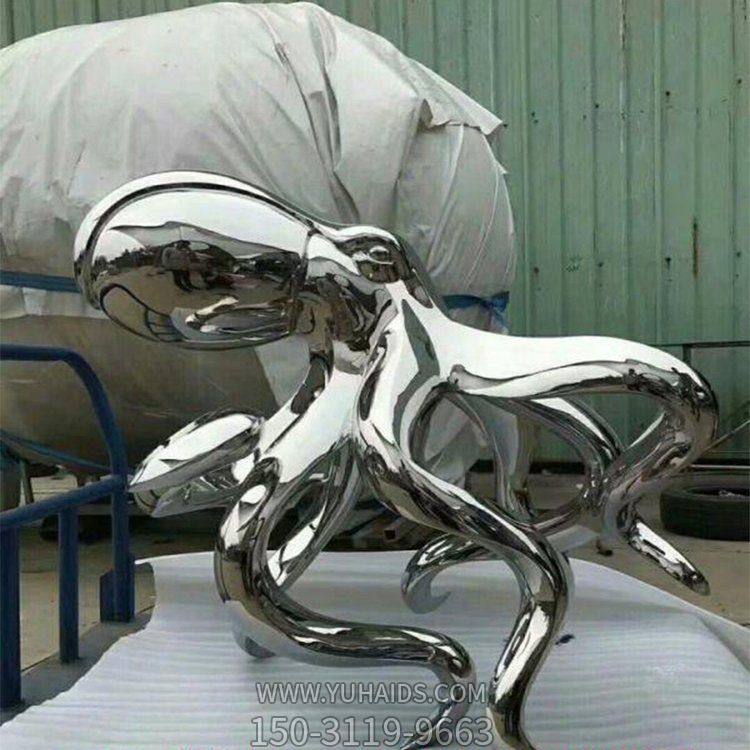 镜面不锈钢园林景观海洋动物八爪鱼博鱼网页版