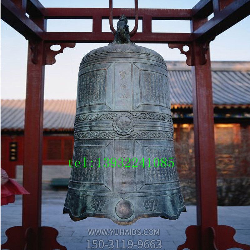 镇宅辟邪铜钟寺庙敲钟纯铜仿古钟摆件博鱼网页版