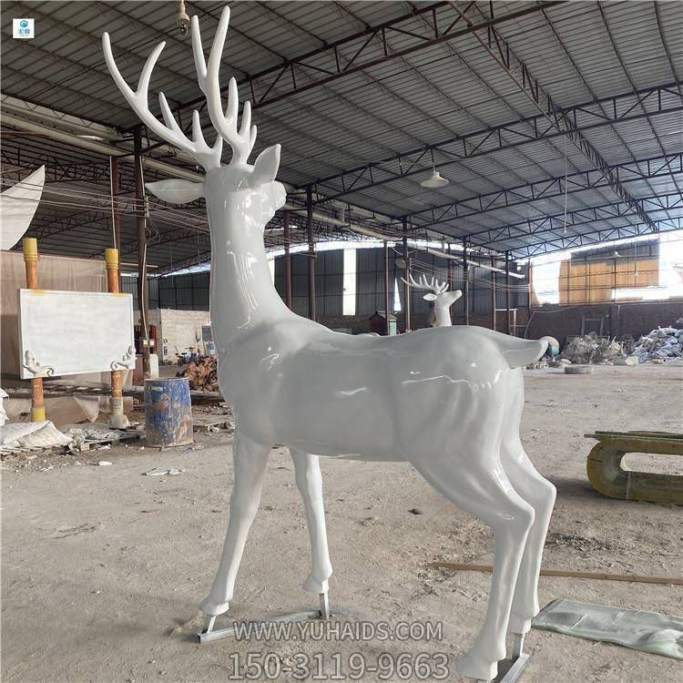 户外玻璃钢抽 立体抽象梅花鹿博鱼网页版