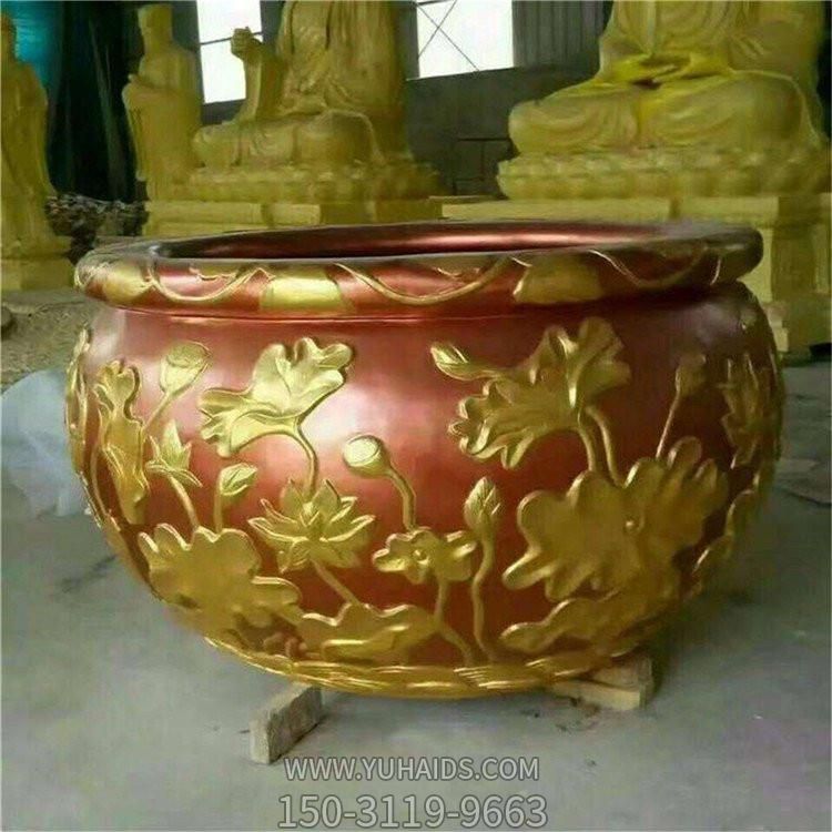 纯铜黄铜铸造室外摆放聚宝盆养鱼水缸博鱼网页版