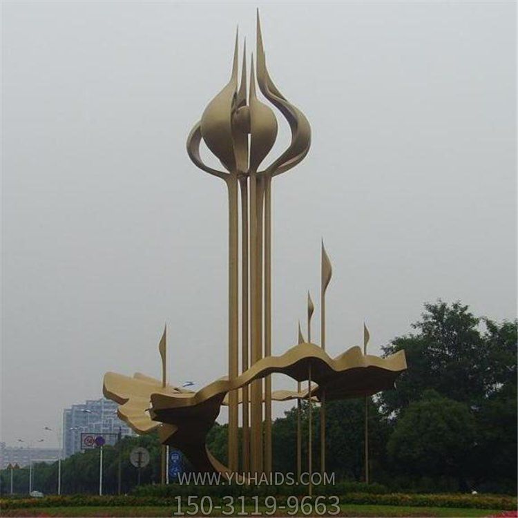 广场大型不锈钢景观摆件博鱼网页版