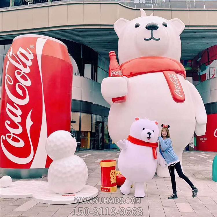 玻璃钢彩绘户外商场大型卡通熊博鱼网页版