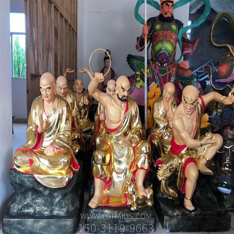 寺庙大型玻璃钢十八罗汉博鱼网页版