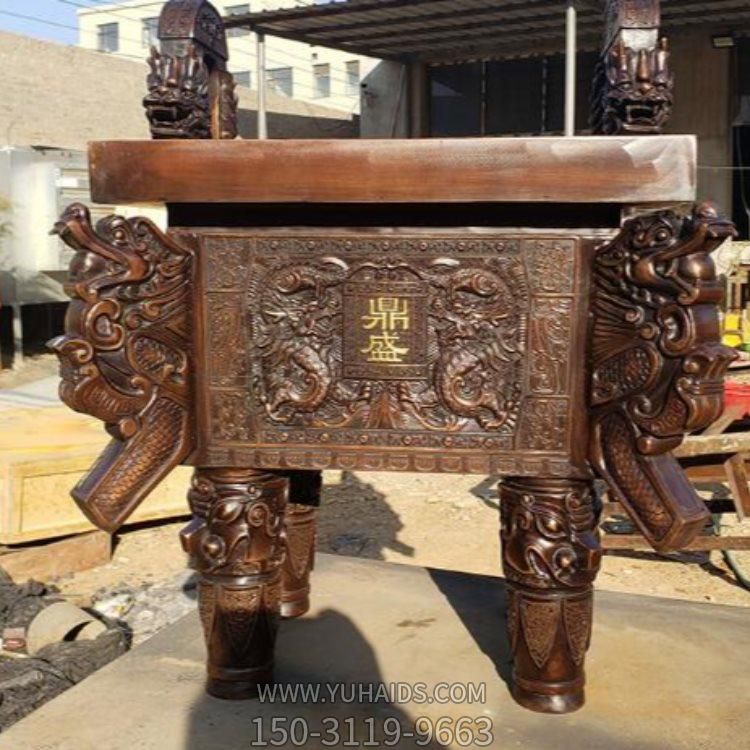 仿古做旧青铜器浮雕寺庙祈福鼎博鱼网页版