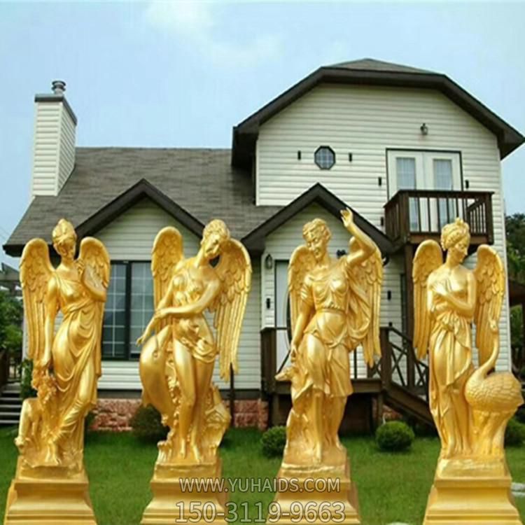 西方人物城市广场玻璃钢贴金自由女神博鱼网页版
