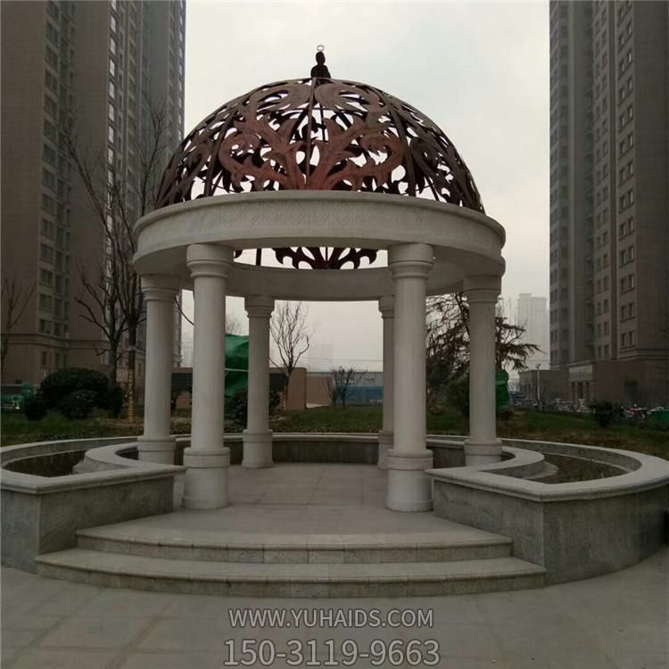 欧式石雕凉亭户外公园景观摆件博鱼网页版