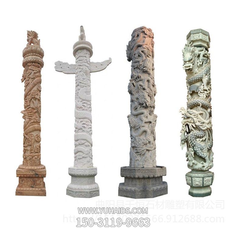 寺庙广场专用石雕龙柱 文化柱 盘龙柱雕刻博鱼网页版