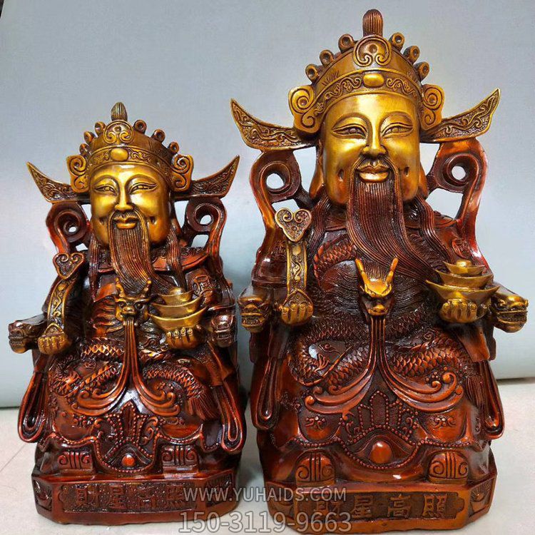 家居供奉铜雕财神景观摆件博鱼网页版