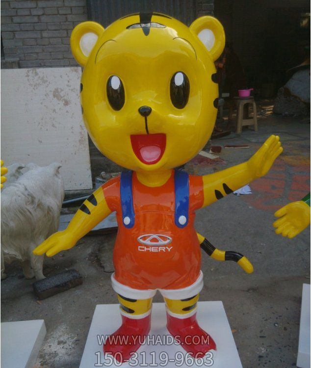 玻璃钢卡通商场小老虎博鱼网页版