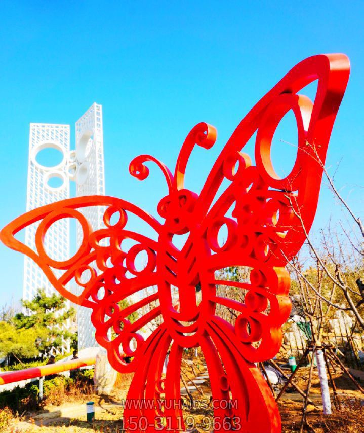 游乐园不锈钢喷漆蝴蝶博鱼网页版