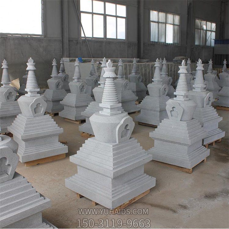 石雕佛塔舍利塔博鱼网页版定制汉白玉七宝如来寺院石塔