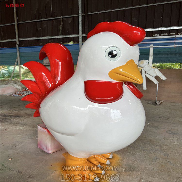 玻璃钢彩绘卡通农场创意动物博鱼网页版