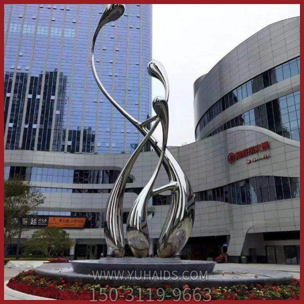 户外广场不锈钢镜面创意景观博鱼网页版