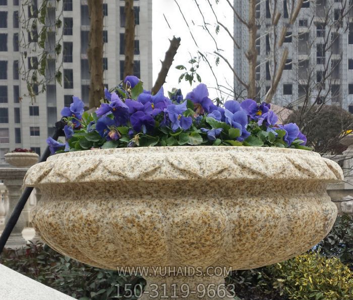 别墅大理石石雕花盆博鱼网页版