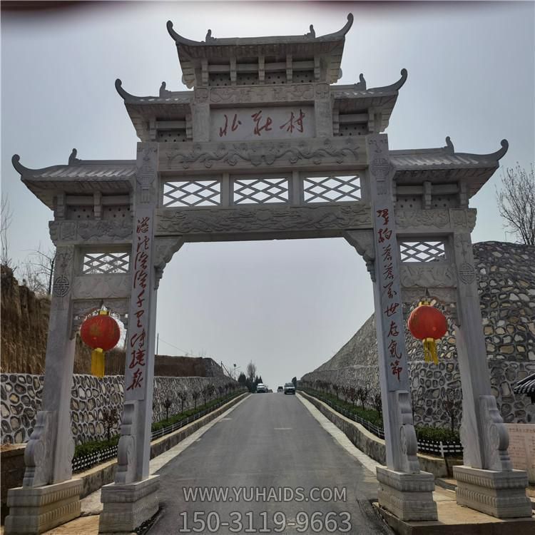仿古古建筑大理石石雕牌坊博鱼网页版