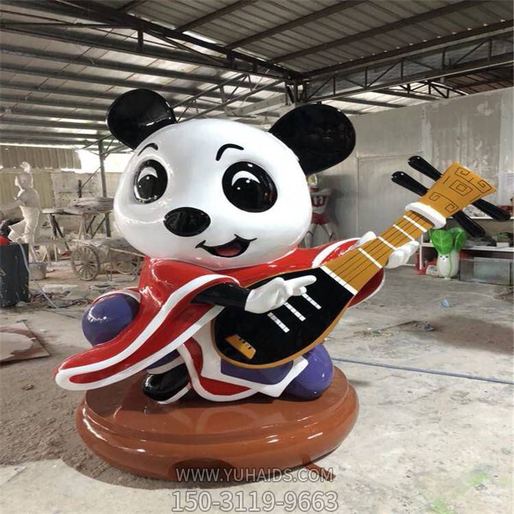 玻璃钢彩绘户外园林景观卡通熊猫博鱼网页版