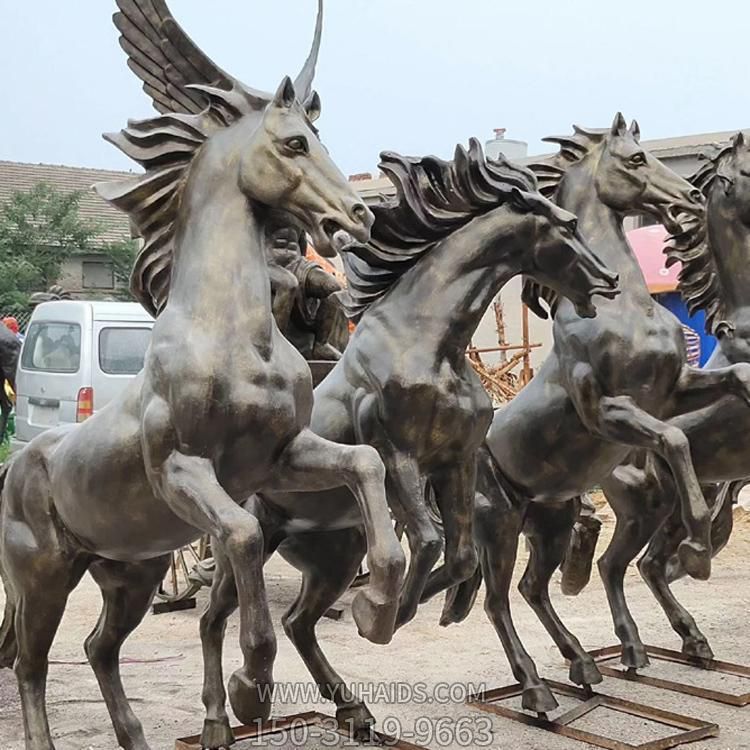 户外园林玻璃钢仿铜战马博鱼网页版