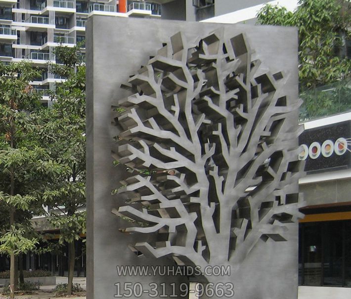 小区不锈钢剪影树博鱼网页版
