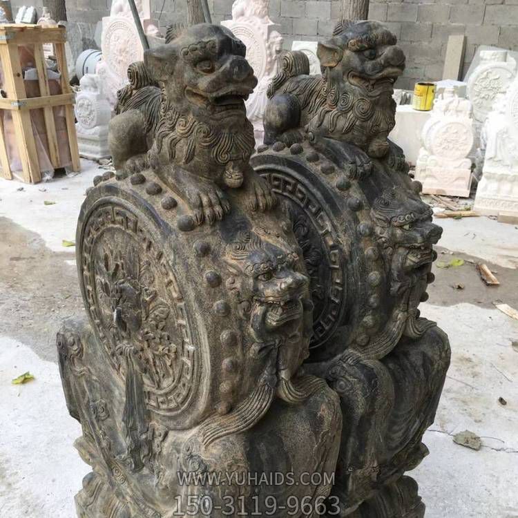 石雕汉白玉门墩抱鼓石一对石鼓麒麟博鱼网页版