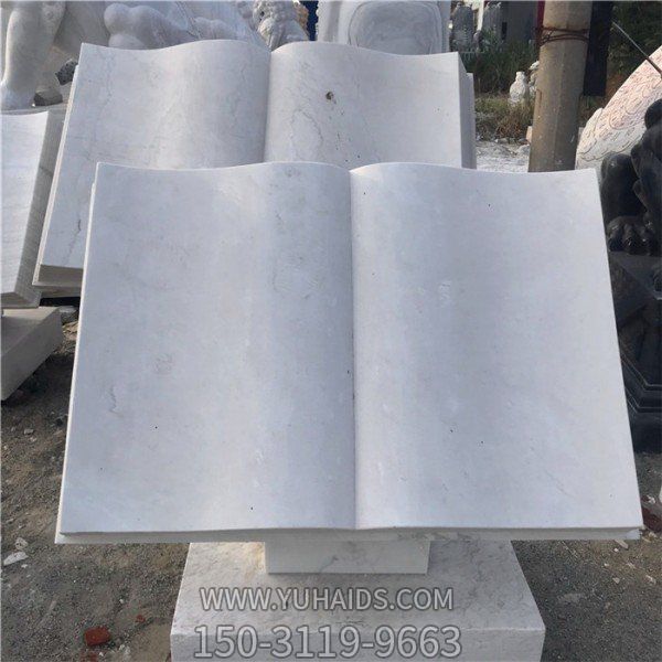 户外校园广场大理石石雕书本博鱼网页版